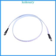 KOK Type C Flat Cable Type C Male to Male 2A Charge Data Extension Silicone Cable