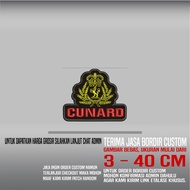 CUNARD LOGO HDP-398 PATCH EMBROIDERY LOGO/ EMBLEM