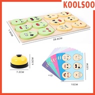 [Koolsoo] Wooden Portable Expression Matching Game for Kids Christmas Gift