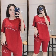 [ Bigsize ] Đồ bộ nữ quần lửng ngố Big size đến 85kg Đồ bộ nữ đồ mặc nhà thun cotton đẹp co giãn thể