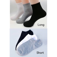 [Ready Stock]1 Pair Men Women Cotton Short Socks Ankle Socks