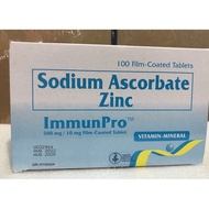 ♞,♘Immunpro Sodium Ascorbate + Zinc 100pcs