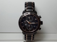 Alexandre Christie AC6292MC Black Ceramic List Rosegold Original