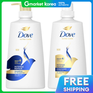 Dove(โดฟ) | โดฟ อนเทนส รแพร แชมพ ลนส ดไพโปรตน แชมพ ขนาดใหญพเศษ 680 มล. 1 ขวด + คอนดชนเนอร 660