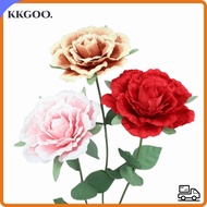 KKGOO PE Foam Artificial Rose, Rose Branch 50cm Giant Photography Props,  Large Size PE Foam Simulat
