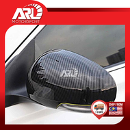 Perodua Myvi Bezza Axia Side Mirror Carbon Cover Decoration Car Auto Acccessories ARL Motorsport