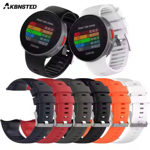 AKBNSTED For Polar Vantage V Soft Silicone Smart Watch Band Strap Bracelet Replacement New Wristband