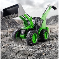 RC Excavator 1/14 2.4G 9CH Remote Control Cars Trucks Backhoe Loader Light Sound Construction Truck 