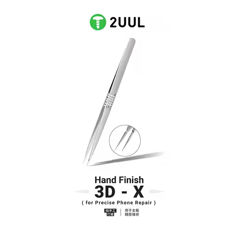 2UUL 3D-X Tweezers TW02 Anti-slip Clamp High Toughness Anti-corrosion Suitable for Mobile Phone PCB 