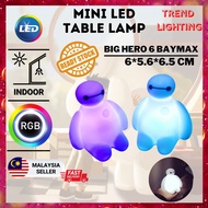 Table Lamp Hiasan Cahaya Malam Perubahan Warna Big Hero 6 BayMax LED Night Light Decoration Lampu Me