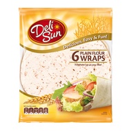 โปรคุ้ม ถูกดี เดลีซัน แผ่นแป้งดั้งเดิม 9 นิ้ว 360 กรัม Deli Sun Plain Tortillas 9" 360g สุดคุ้ม เก็บ