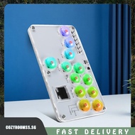 Arcade Joystick 12Keys All-Button Keyboard Arcade Stick Controller  RGB Mini Fighting Game Arcade St