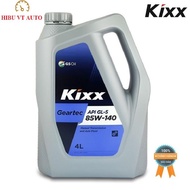 KIXX GEARTEC GL-5 85W140 4L plastic tank transmission oil Suitable for heavy-duty gearboxes and heav