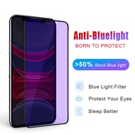 OPPO F1S F5 F7 F9 A7 A15 A12 A12E A5S A3S A53 AG Full Cover Anti Blue light + AG Matte Tempered Glass Screen Protector