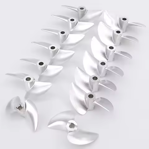 RC Boat Propeller 4mm 38mm-45mm CNC 2-blades Aluminum CW CCW Surface Prop for RC Racing Boat Brushle