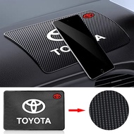 1Pcs Car Emblem Anti Slip Pad Phone Holder Non-Slip Mat Car Stlying For Toyota Yaris Corolla Avensis