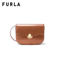 FURLA กระเป๋าสะพายผู้หญิง รุ่น SFERA S CROSSBODY ROUND สี COGNAC h