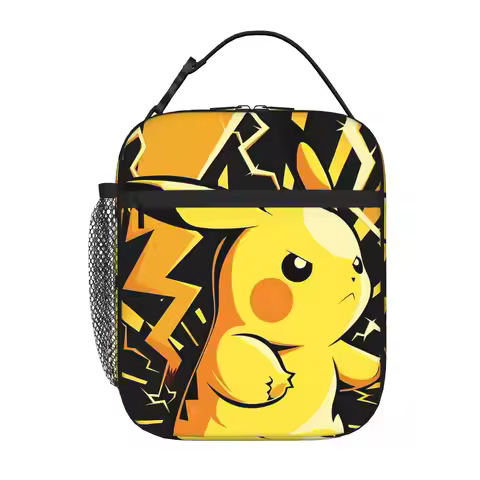1 Piece Portable Lunch Container Electric Zipper Closure Durable Pocket Pokemon For Lunch Lunch Box 