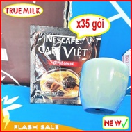 Cà phê Đen Đá Nescafe Café Việt 35 gói x 16g (Tặng ly sứ cao cấp - Flash sale) - Ca Phê Đen Đá - Caf