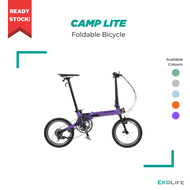 Camp LITE 9 Speed Foldable Bi-Fold Bicycle 16 Inch | Foldie Folding Bike | Singapore | Mobot | Outdoor Cycling | SG Ready Stock