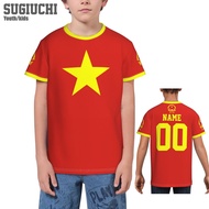 2025 New AdultCustom Name Number Vietnam Flag Emblem 3D T-shirts For Kids Youth Boy/Girl Tees jersey