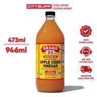 Bragg Apple Cider Vinegar (473ml, 946ml), Organic Apple Cider Vinegar Diet Support | Imported Usa