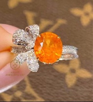 精緻新品！ 2.0ct Spessartine Ring！ 18k gold & diamond, price 4580HKD 靚色Vivid color芬達石戒指🧡！ 芬達石2.0ct，簡約mode