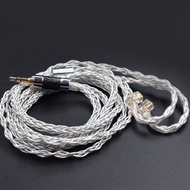 KZ | KZ 8 Core Silver Blue Hybrid 784 Cores Silver Plated Upgrade Cable Earphones Cable for CastorPR