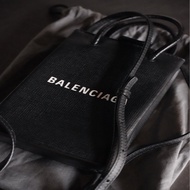 Balenciaga Shopping Phone Holder Bag 黑色 牛皮 手機包 斜背包 小廢包