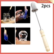 [Lovoski2] 2Pcs Cupping Torch Massage Tool Mesh Portable Cupping Set Vacuum Cupping Rod Cupping Cupp