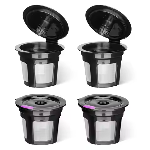 HHO-Reusable K Cups For K Mini, K Elite, K Classic, K Compact, K Latte, K Select And All 2.0 & 1.0 C