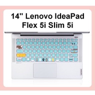 Lenovo Keyboard Cover IdeaPad Flex 5i Slim 5i Lenovo Yoga Slim 7 Ryzen 7 Silicone Cute Cartoon 14'' Inch Laptop Protector Keypad Skin Film Soft Ultra Thin Xiaoxin Air 14