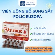 Euzofa Folic Iron Supplement 30 Tablets - Supports Reducing Anemia