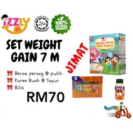 set weight gain untuk bayi 7 bulan keatas