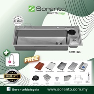 SORENTO Korean Modern Style Stainless Steel 304 Material Multifunctional Kitchen Sink with accessori