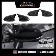 Toyota Altis E210 Side Mirror Carbon Black Horn Type Cover Stick Type Fit For E210 2021 - 2025 Car M