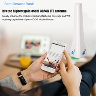 Familiesandflash&gt; 4G LTE External Antenna Indoor Antenna 29dBi SMA Male CRC9 TS9 Connector With Dual 2M Meter Extension Cable for Router Modem well