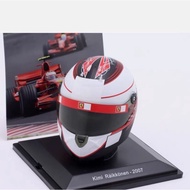 Brand New Ready Stock Kimi Ferrari F2007 F1 Ferrari Fleet Helmet Model 2007 Helm 1: 5 Spark