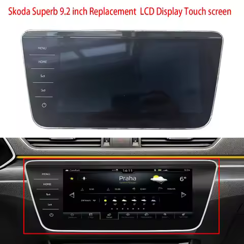 New Car Replacement LCD Display Monitor 9.2inch For 3V0919606D 3V0919606E 3V0919606F Skoda Superb 3 