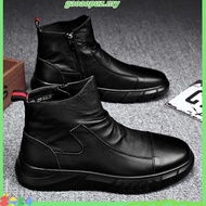 .Ready Stock     kasut kulit lelaki original kasut kerja lelaki Martin Boots Laki-laki 2020 Wind Bri