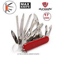 DURAPRO Max Knife Outdoor Multi Purpose Tool Swiss Knife 17 Uses Folding