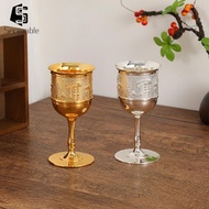 [Serenable] European Wine Goblet Weiweinglas Cup Party Delivers Golden Goblet Cup Trinking Cup for H