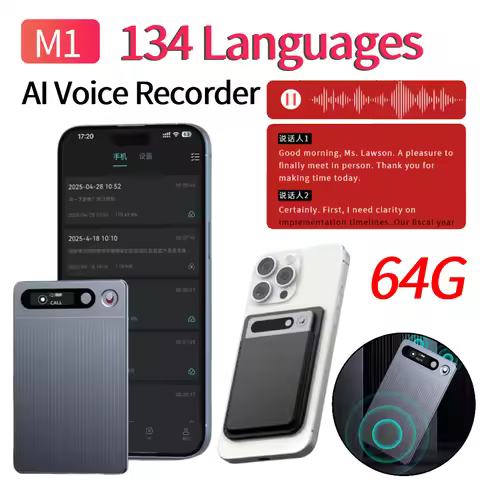 M1 AI Voice Recorder Voice To Text Recorder Transcribe Summarization with ChatGPT Language Translati