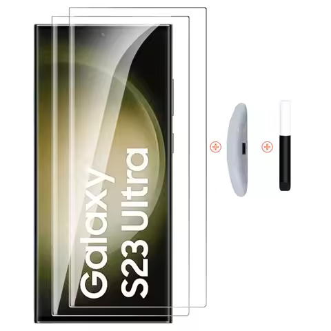 2PCS 9999D UV Full Glue Tempered glass For Samsung S23 Ultra S 23 Plus Ultra 23ultra Plus S232Ultra 