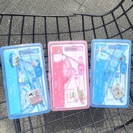 Stationery Students Use Compass Set Primary School Students Candy Color Cute Fresh Drawing 7-Piece S