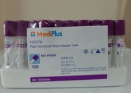 K3 EDTA 3.0 ML 100 หลอด/แพค มีพร้อมส่ง