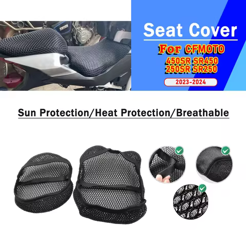 FOR CFMOTO 450SR SR450 250SR SR250 Mesh Motorcycle Seat Cover 3D Elastic Breathable Heat Resistant A