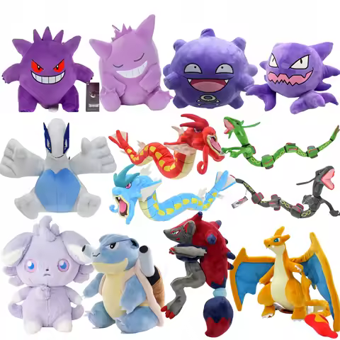 Original Gengar Haunter Koffing Plush Zoroark Charizard Lugia Espurr Sprigatito Blastoise Rayquaza G