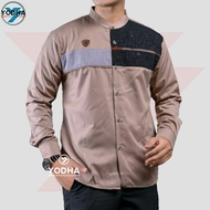 BAJU KOKO DEWASA SAGE TERBARU PUTIH COKSU KEMKO PRIA PANJANG HITAM TOYOBO SANTRI PONDOK ISLAMI