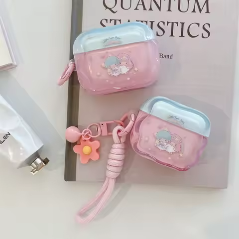 Fashion Cute Cartoon Gemini Headphone Case Silicone Funda for Apple Airpods 4 3 2 Pro3 Pro2 4 1Earph